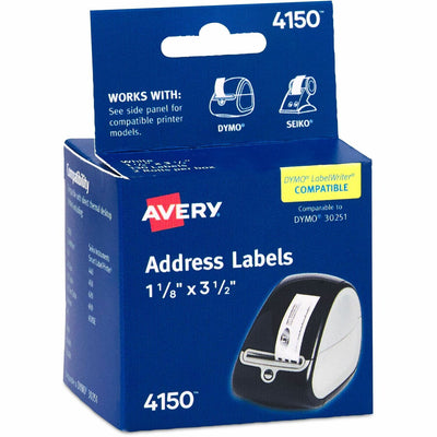 Avery Direct Thermal Roll Labels, White, 260 / Box, AVE4150