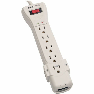 Tripp Lite series Protect It! 7-Outlets Surge Suppressor, 2.7" x 1.5", Gray, TRPSUPER7TEL15