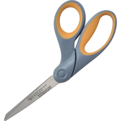 Acme United Westcott Titanium Bonded 8" Bent Shears, Gray, ACM13731