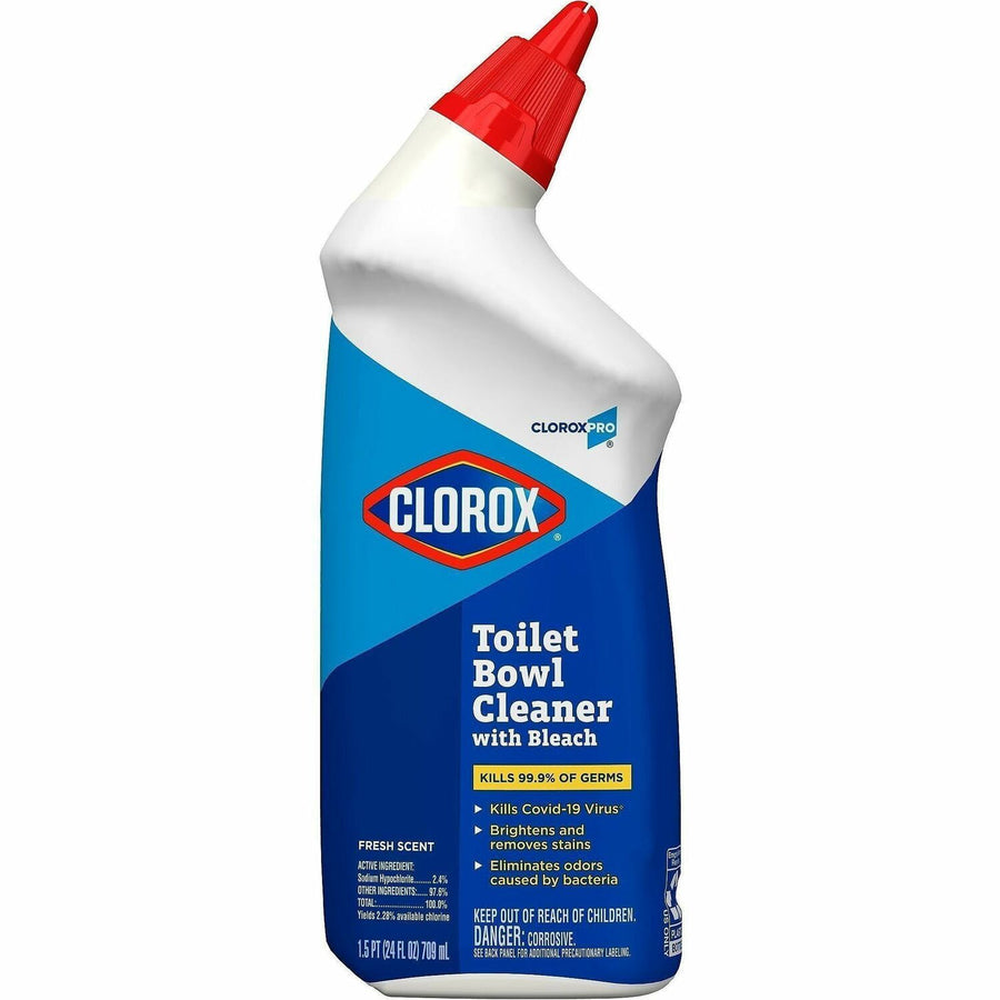 CloroxPro™ Toilet Bowl Cleaner with Bleach, Clear, Deodorize, CLO00031