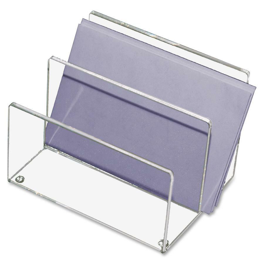 Kantek Mini Sorter, Off Your Desk, 4.12" x 4", Clear, Acrylic, KTKAD50