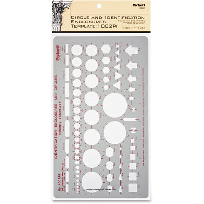 Chartpak Circle/Identification Template, Gray, /PK — view 1