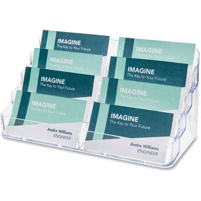 Deflecto Business Card Holder, Clear, /BX 6BX/CT — view 1