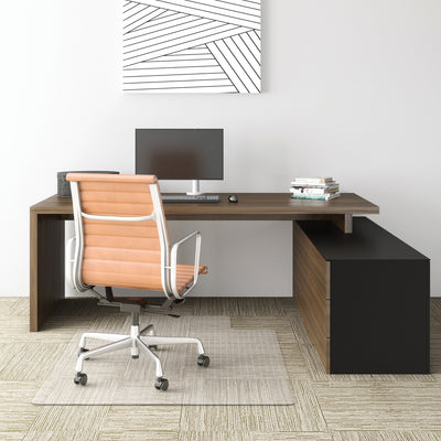 Deflecto EconoMat for Carpet, Clear, DEFCM11232