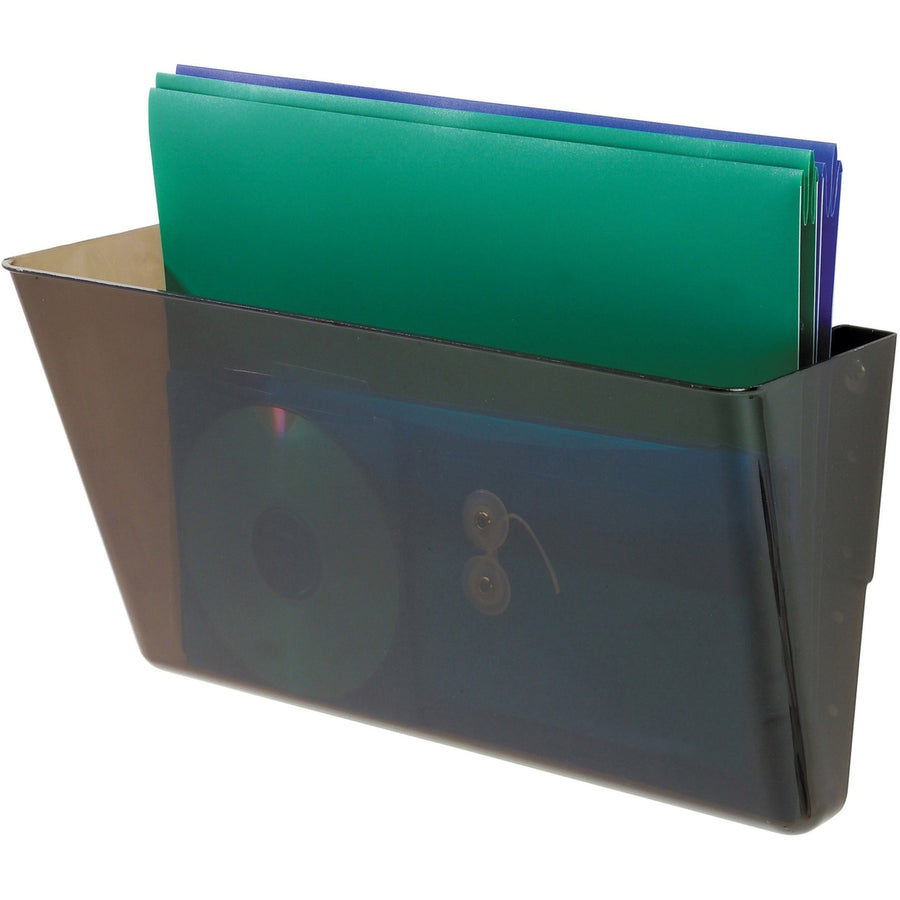 Deflecto EZ Link Stackable DocuPocket, Smoke, /PK 4PK/CT — view 1