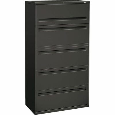 The HON HON Brigade 700 Series 5-Drawer Lateral, Charcoal, HON785LS