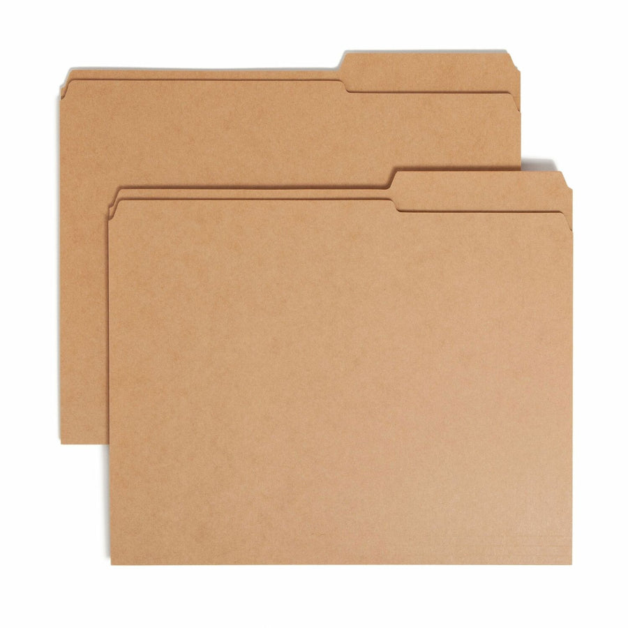 Smead File Folders, 8.5" Width x 11" Length, Kraft, 2/5, Right, 100 / Box, SMD10786