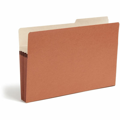 Smead 2/5 Tab Cut Legal Recycled File Pocket, Redrope, 8 1/2" Width x 14" Length, 25 / Box, SMD74088