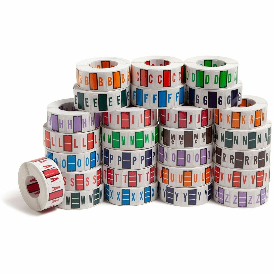 Smead BCCR Bar-Style Color-Coded Labels, Assorted, 1 / Box, SMD67070