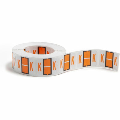 Smead BCCR Bar-Style Color-Coded Labels, Light Orange, 1 Roll, SMD67081