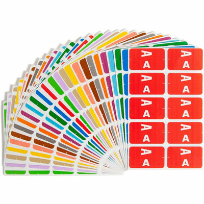Smead AlphaZ ACCS Color-Coded Labels, Assorted, 2200 / Box, SMD67170