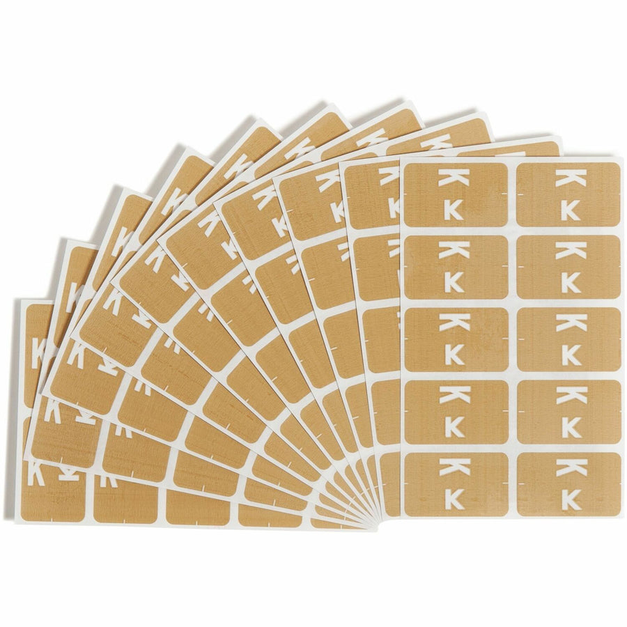 Smead AlphaZ ACCS Color-Coded Labels, Light Brown, 1 / Pack, SMD67181