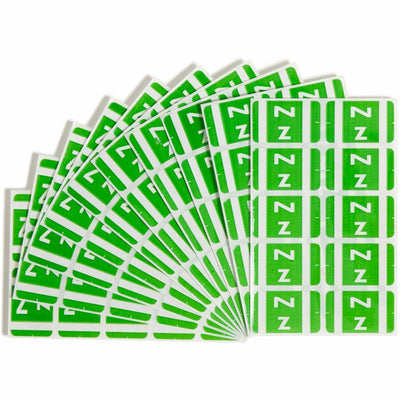 Smead AlphaZ ACCS Color-Coded Labels, Light Green, 1 Pack, SMD67196