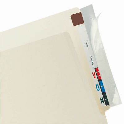 Tabbies Wrap Around Folder End Tabs, Clear, 100 / Pack, TAB68386