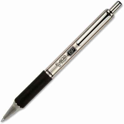 Zebra Pen STEEL 4 Series F-402 Retractable Ballpoint Pen, ZEB29210