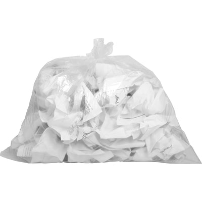 Genuine Joe Clear Trash Can Liners, 1 Carton, GJO01010