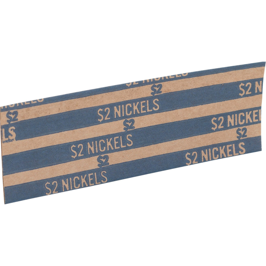 Sparco Flat Coin Wrappers, Blue, Kraft, 60 lb, 1000 / Pack, SPRTCW05