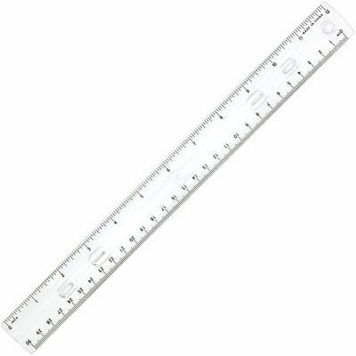 Sparco 12" Standard Metric Ruler, Clear, SPR01488