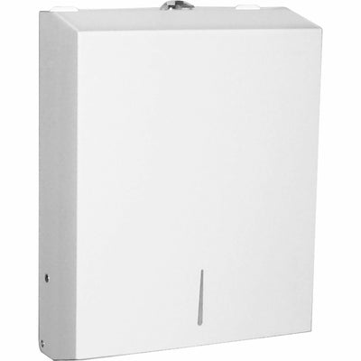 Genuine Joe C-Fold/Multi-fold Towel Dispenser Cabinet, White, GJO02197