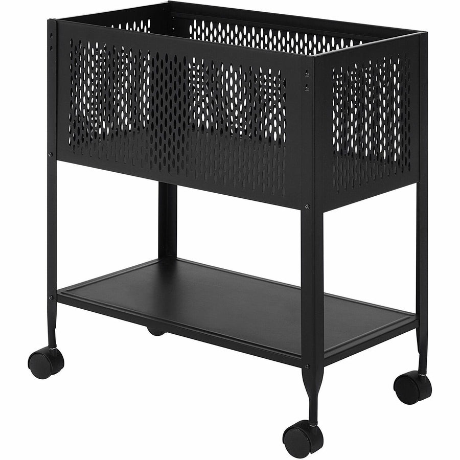 Lorell Mesh Rolling File, Black, /CT — view 1
