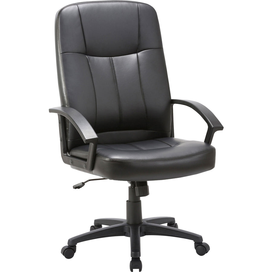 Lorell Chadwick Series Executive High-Back Chair, 26" x 49.8", Black, Tilt Tension, LLR60120