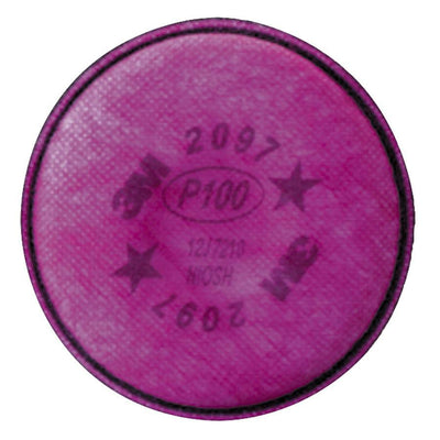 3M P100 Particulate Filter, Purple, 2 / Pack, MMM2097