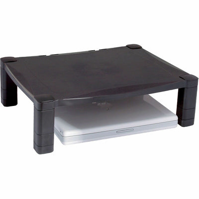 Kantek Single-Level Height-Adjustable Monitor Stand, Black, 6EA/CT — view 1