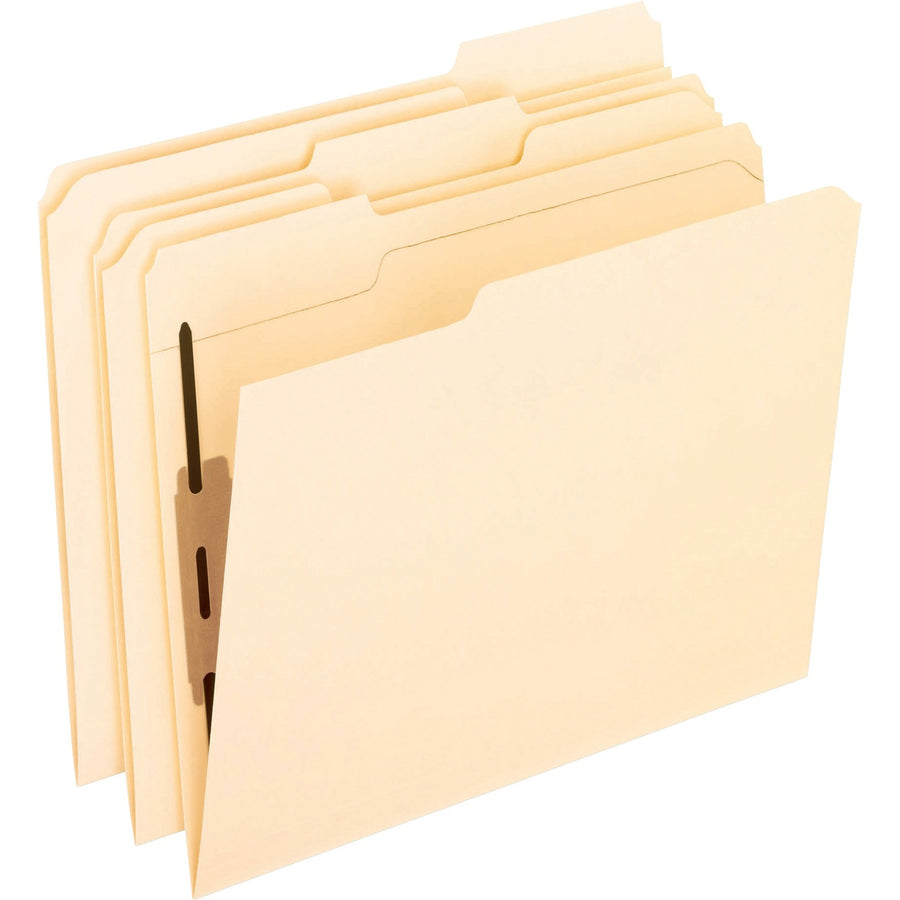 TOPS Pendaflex 1/3 Tab Cut Letter Recycled Fastener Folder, Manila, 8 1/2" Width x 11" Length, 50 / Box — view 1