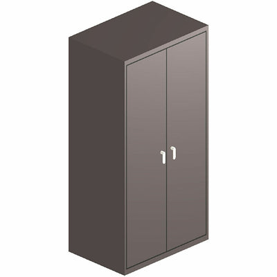 The HON HON Assembled 72" High Storage Cabinet, Charcoal, HONSC2472S