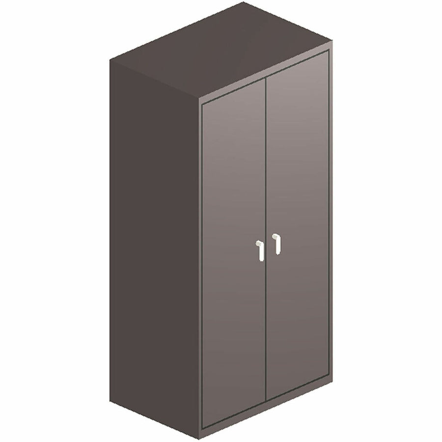 HON Assembled 72" High Storage Cabinet, 36" x 72", Charcoal, Steel, Security Lock, HONSC2472S