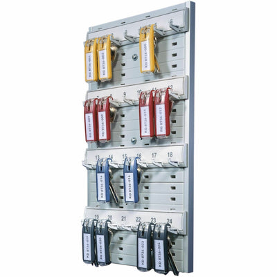 Durable Office 24-Capacity Key Board, Gray, DBL1956-10