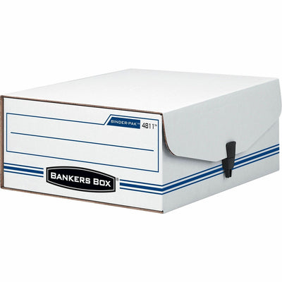 Fellowes Bankers Box Liberty Binder-Pak Storage Box, Blue, 12EA/CT — view 1
