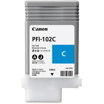 Canon PFI-102C Original Inkjet Ink Cartridge - Cyan -, CNM0896B001AA