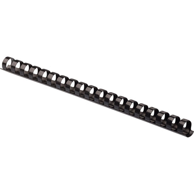 Fellowes Plastic Binding Combs - Black, 3/8" Diameter, 8 1/2" Width x 11" Length, 1 Pack, FEL52325