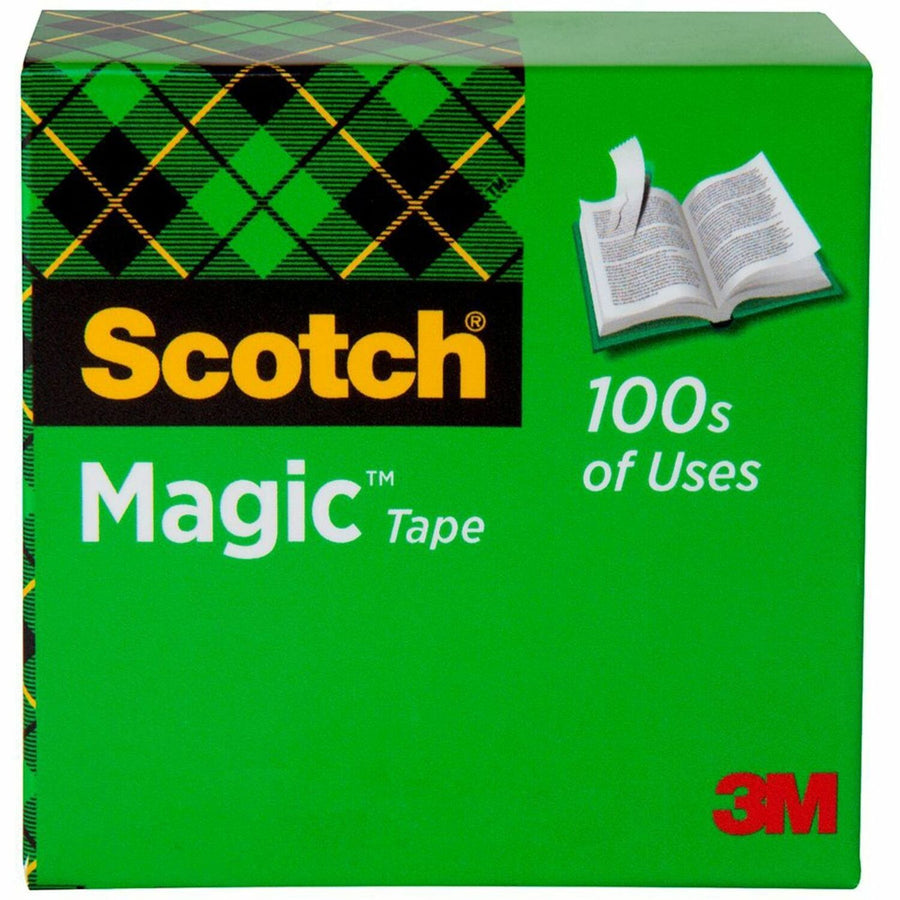 Scotch Invisible Magic Tape, Clear, 1", 36 yd, Non-yellowing, 1 Roll, MMM81011296