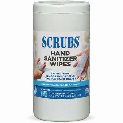 ITW Pro SCRUBS Hand Sanitizer Wipes, White, ITW90985