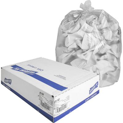 Genuine Joe High-Density Can Liners, Clear, 20 / Carton, GJO01756