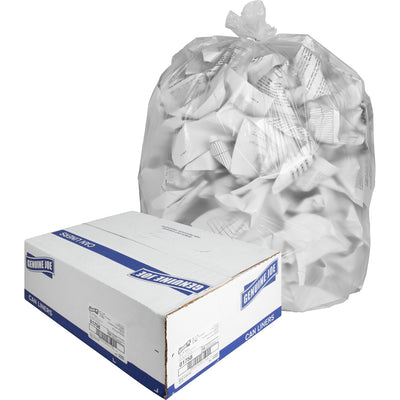 Genuine Joe High-density Can Liners, Clear, 10 / Carton, GJO01758