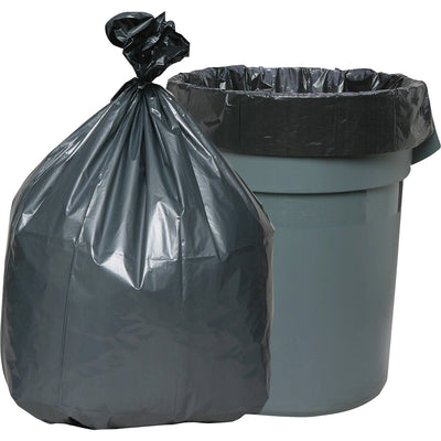 Genuine Joe Maximum Strength Trash Can Liner, Black, 50 / Carton, GJO70342