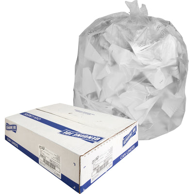 Genuine Joe Economy High-Density Can Liners, Translucent, 250 / Carton, GJO70013