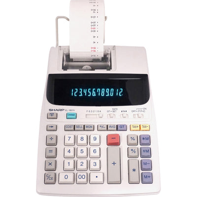 Sharp Serial Printer Calculator, Off White, /BX 5BX/CT — view 1