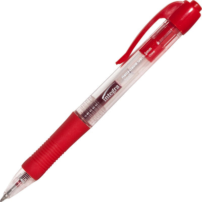 Integra Retractable 0.5mm Gel Pens, 1 Dozen, ITA36158