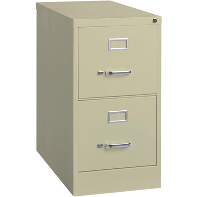 Lorell Fortress Series 25" Commercial-Grade Vertical File Cabinet, Putty, LLR60655