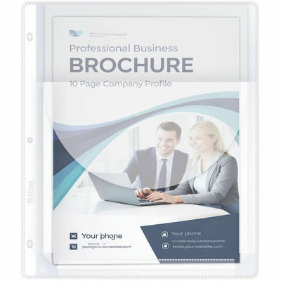 C-Line Super Capacity Sheet Protector with Tuck-in Flap, Clear, 8 1/2" Width x 11" Length, 10 / Pack, CLI61027