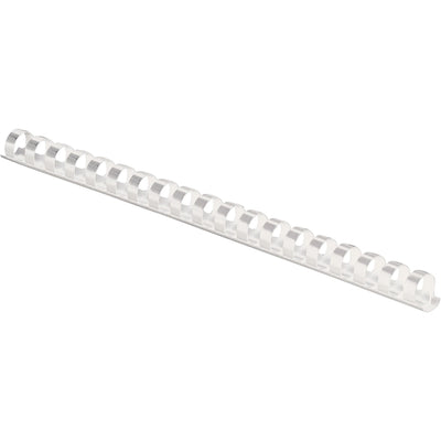 Fellowes 19-ring Plastic Comb Binding, White, 8 1/2" Width x 11" Length, 100 / Pack, FEL52371
