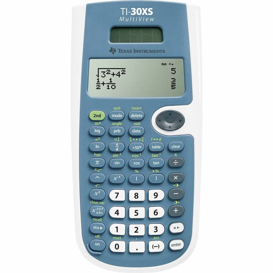 Texas Instruments TI30XS MultiView Scientific Calculator, 3.5" x 0.8", Blue, TEXTI30XSMV
