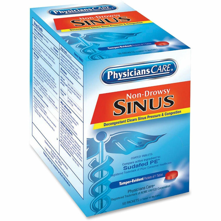 Acme United PhysiciansCare Sinus Medicine Packets, 1 Box — view 1