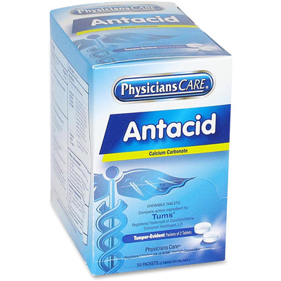 Acme United PhysiciansCare Antacid Medication Tablets, 1 Box — view 1
