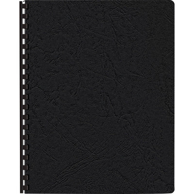 Fellowes Expressions Oversize Grain Presentation Covers, Black, 8 3/4" Width x 11" Length, 200 / Pack, FEL52138