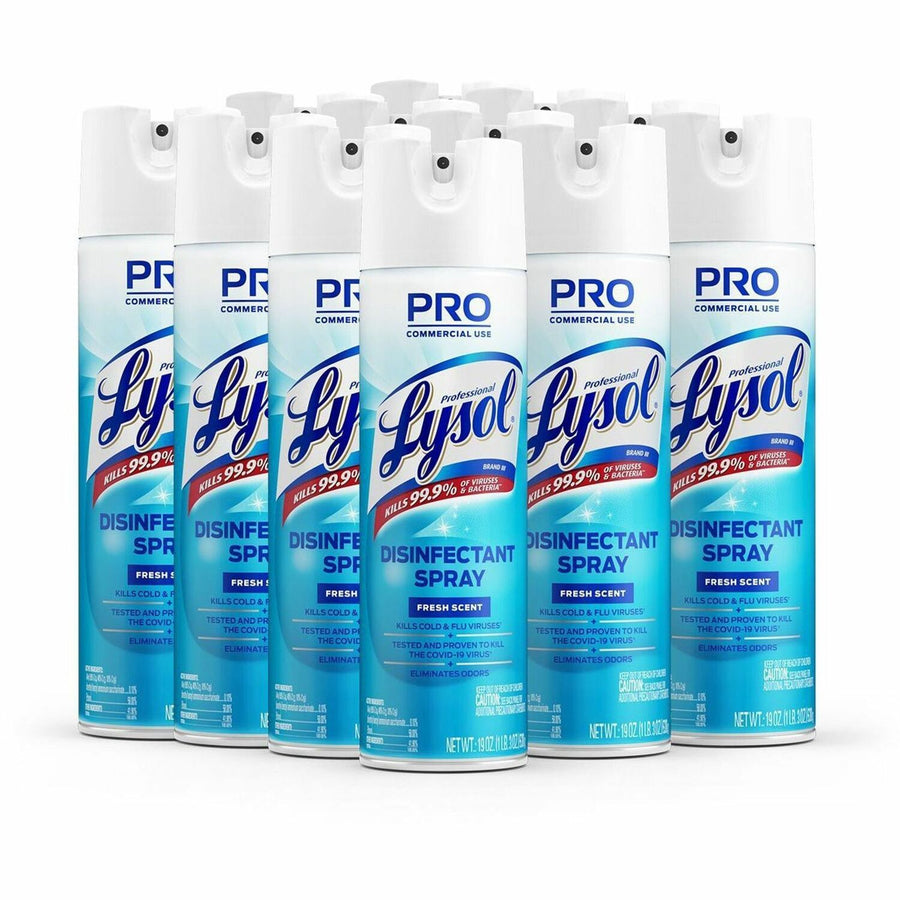 Professional Lysol Disinfectant Spray, Clear, CFC-free, 12 / Carton, RAC04675CT